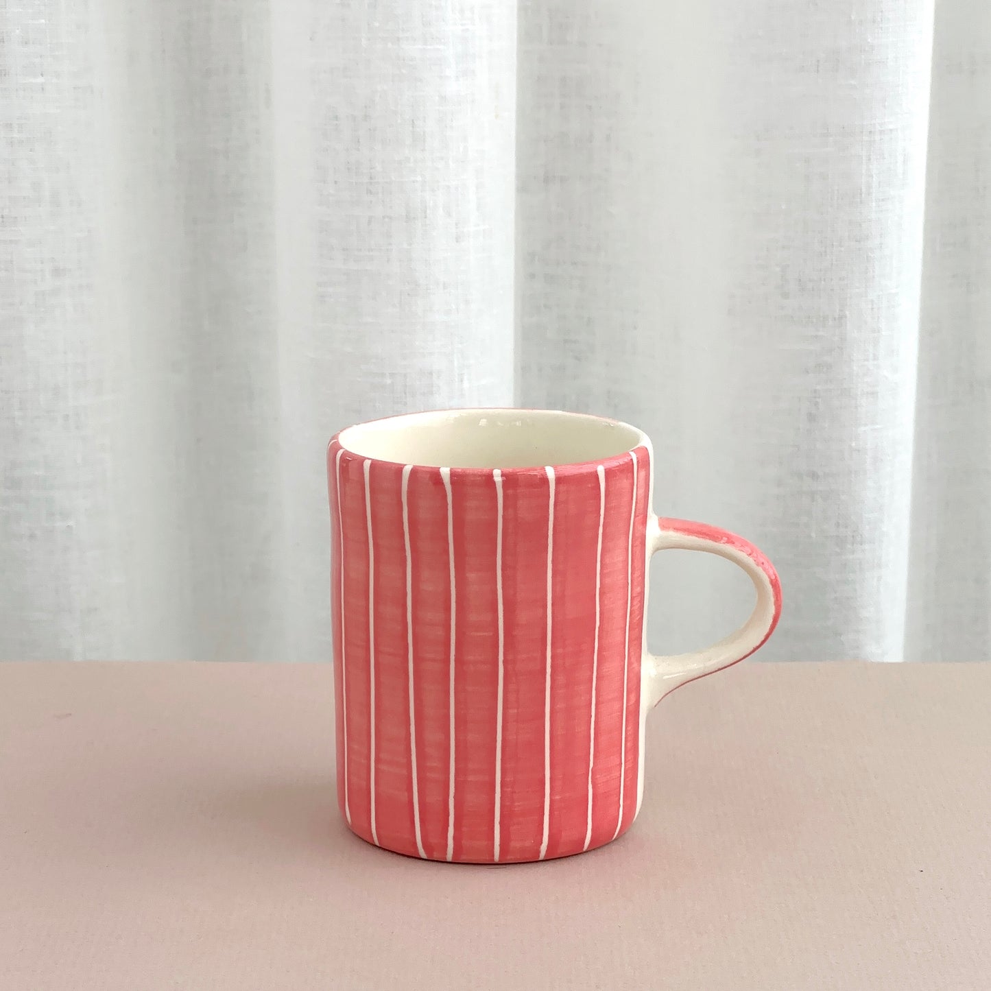 Musango Tall Mug - Rose Sgraffito